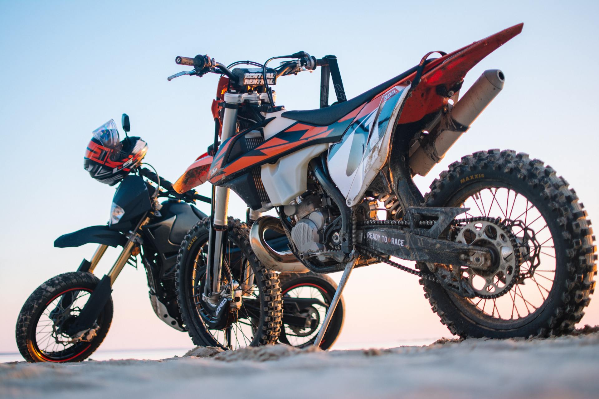 Dirt bike outdoors